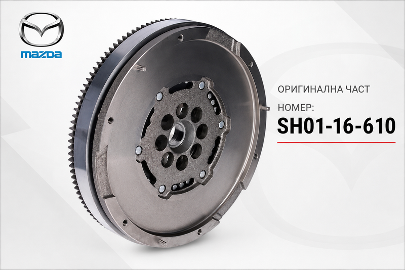 ОРИГИНАЛЕН ДВУМАСОВ МАХОВИК ЗА MAZDA 2.2 SKYACTIV D - SH01-16-610